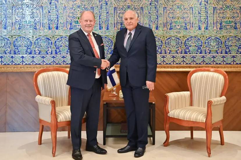 Mr. Attaf Receives the Ambassador of the Republic of Finland