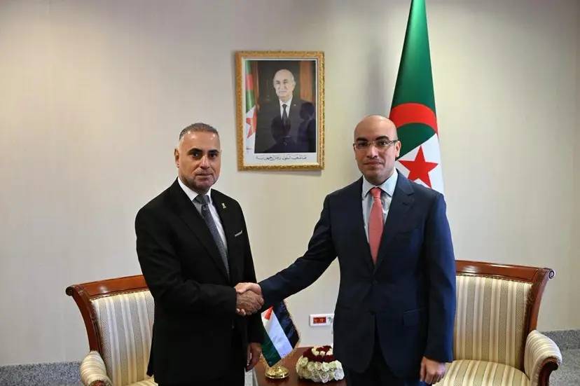Mr. Chaib Receives the Ambassador of the State of Palestine to Algeria
