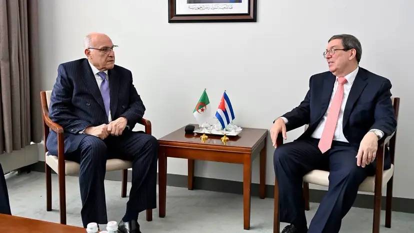 Mr. Attaf holds talks with the Cuban Minister of Foreign Affairs in New York