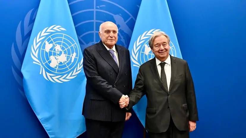 Mr. Attaf holds talks with United Nations Secretary-General António Guterres in New York