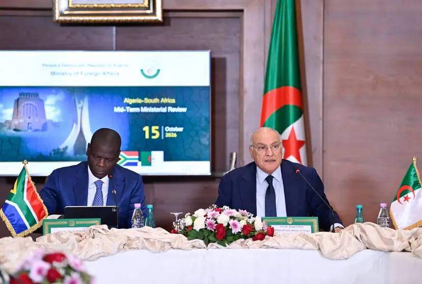 Mr. Attaf co-chairs with his South African counterpart the ministerial meeting to follow up on the implementation of the outcomes of the High-Level Bilateral Commission for Cooperation